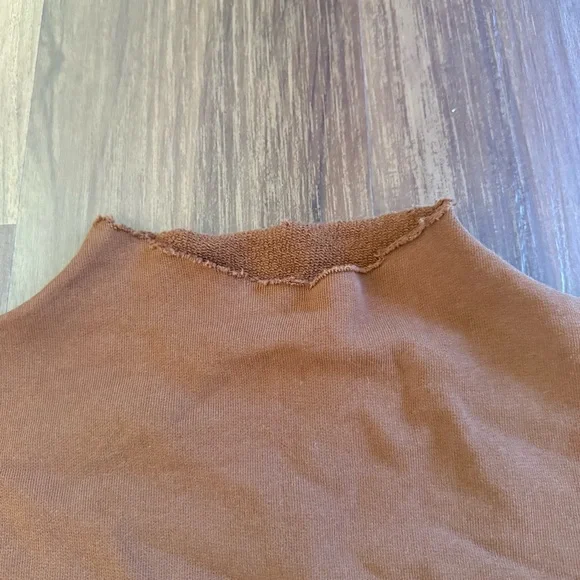 NEW Frank & Eileen Effie Capelet in Cinnamon Triple Fleece Funnel Neck Sz S - Picture 6 of 8